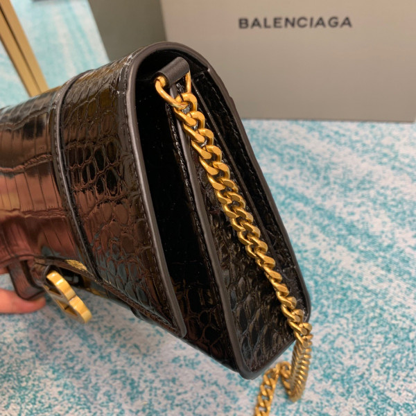 Ba*len*cia*ga  hourglass chain bag