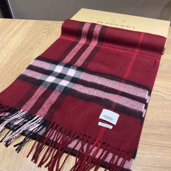 B**rry check cashmere scarf