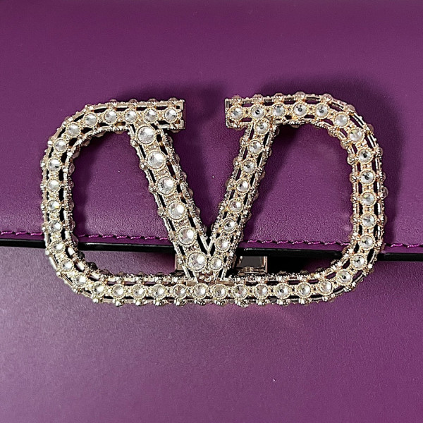 VALENTINO SMALL VSLING GRAINY CALFSKIN HANDBAG