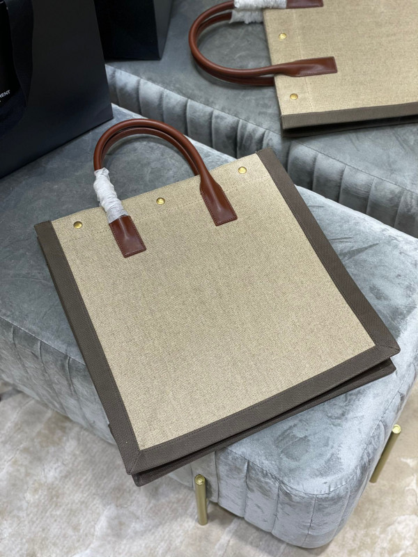 Y*L rive gauche n/s shopping bag in linen and cotton