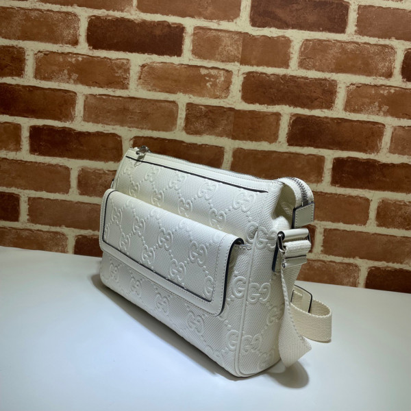 G*u*i gg embossed messenger bag