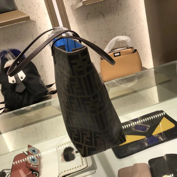 y*l bucket S*pple brown bag - 14×43×14cm