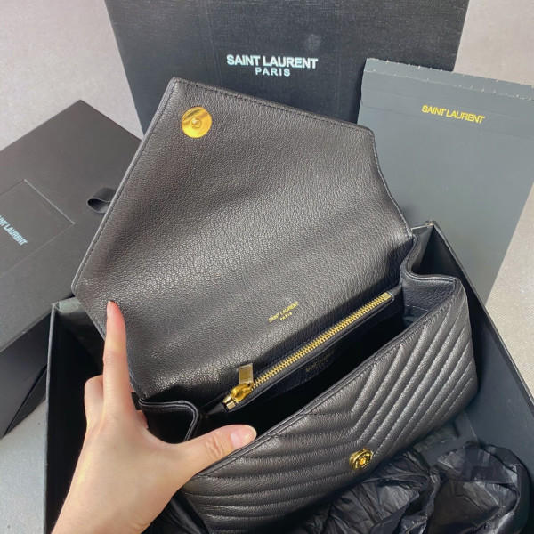 Y*L medium leather shoulder bag-24*17*6.5cm