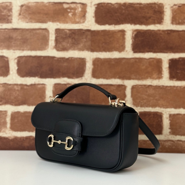 G*u*i horsebit 1955 soft small top handle bag-22.6*12.7*5.6cm