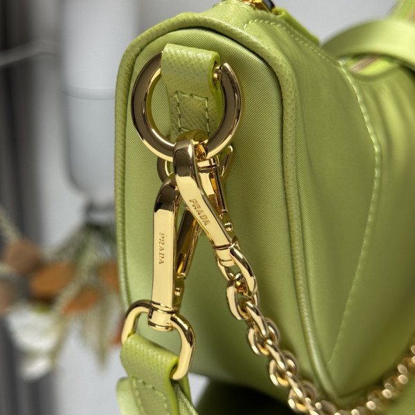 Pra*a demi-lune re-nylon shoulder bag