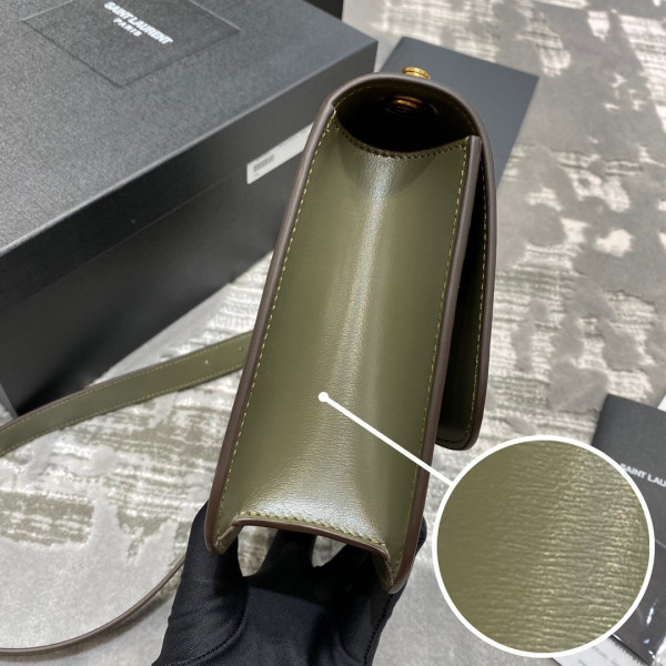 Y*L loulou carre satchel in smooth leather